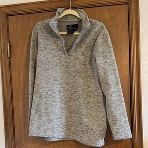 Gray Quarter-Zip Sweater